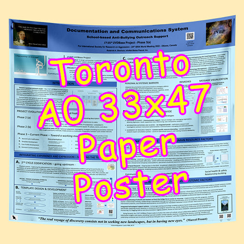 Cheapest Paper / Fabric Research Poster Printing in Toronto a0 33x47 from $43