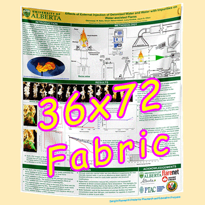 Fabric / Paper Research Poster Printing in Canada 36x72