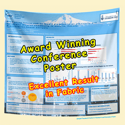 US Fabric / Paper Research Poster (Square - 44 x 44) or A0 (112 x 112 cm)