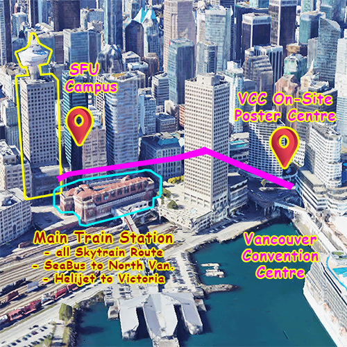 VCC On-Site Poster Pickup Centre is 2 blocks from SFU Downtown Campus