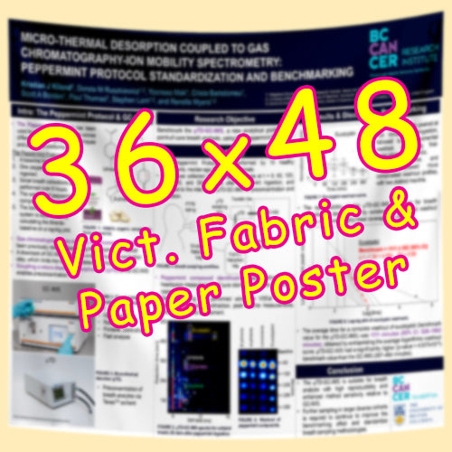 Victoria Paper & Fabric Conference Poster Printing 36x48 from $60