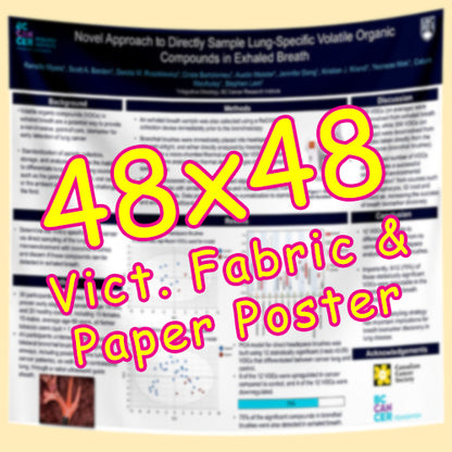 Victoria Paper & Fabric Conference Poster Printing 48x48 from $85