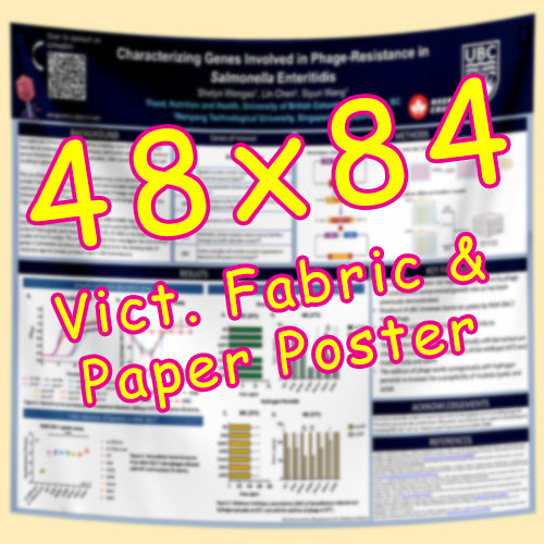 Victoria Paper & Fabric Conference Poster Printing 48x84 from $140