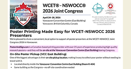 WCET NSWOCC Poster Partner with PosterAndSign.com