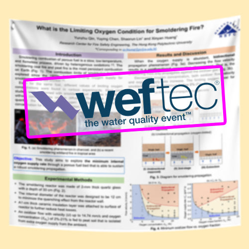 WEFtec Annual Meeting Scientific Conference Poster, (48x96 $115 Discounted US Fabric / Paper Chicago Research Poster)