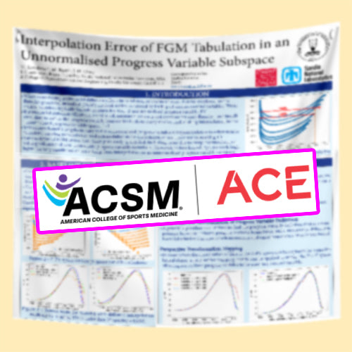ACSM | ACE Scientific Conference Poster, Discounted  US FABRIC / Paper Poster