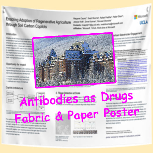 Cheapest Keystone Antibodies as Drugs - Fabric & Paper Poster in Banff & Calgary