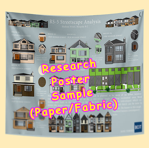 BCIT Research Paper & Fabric Poster - $150 (48x84)