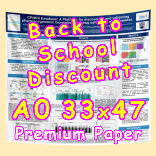 Back to school Poster Promo - Research Poster (Premium Paper A0 33x47) from $45