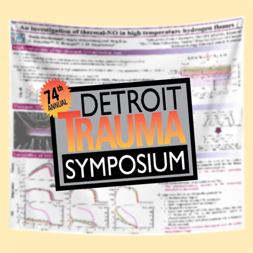 Detroit Trauma Symposium Scientific Conference Poster, Discounted  US FABRIC / Paper Poster 