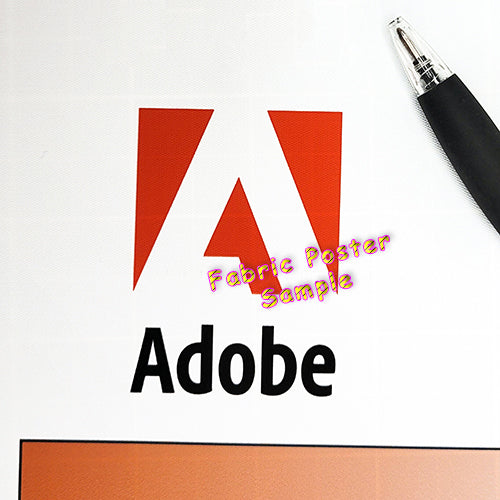 Sharp & Crisp Logo printed on Fabric Poster