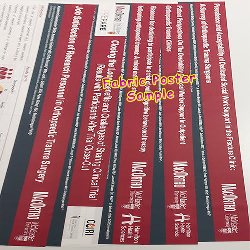 Fabric Poster - Heavy Duty University Ink Printing (Red / Burgundy)