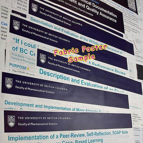 Fabric Poster Printing able to print heavy Corporate Color Precisely