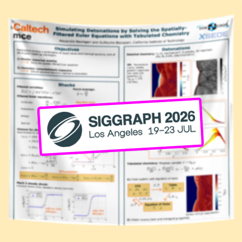 Siggraph Poster - US Scientific Fabric Poster - (US West Poster - Los Angeles Poster - California Poster)