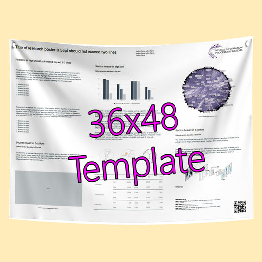 Free NeurIPS Conference Poster PPTX Template 36x48 Fabric