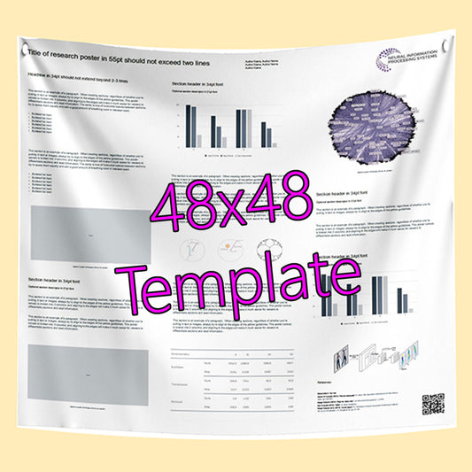 Free NeurIPS Research Poster Template 48x48 Fabric