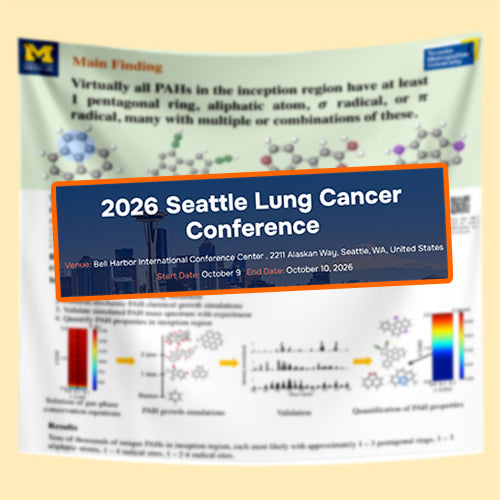 Seattle Lung Cancer Poster - US Conference Poster - (US West Poster - Seattle Poster, Washington Poster)
