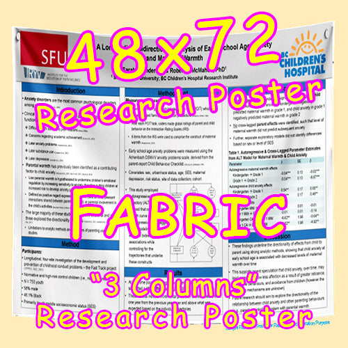 FABRIC Research Poster - Large (48x72) - Fabric $120/130 (Van)