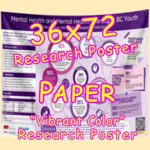 PAPER Research Poster Large (36x72) - Paper $95/105 (Van)