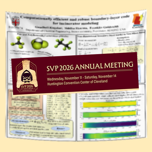 SVP Annual Meeting Scientific Conference Poster, (48x96 $115 Discounted US Fabric / Paper Cleveland Ohio Research Poster)