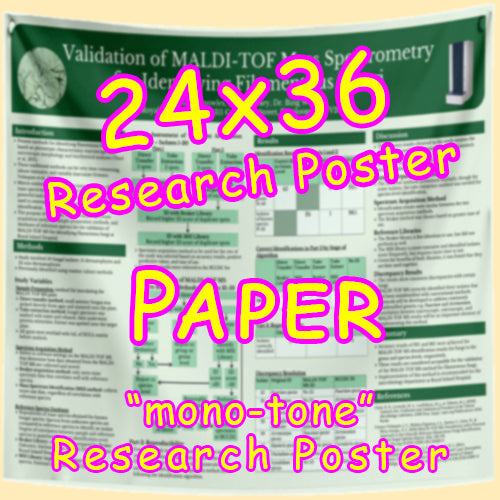 PAPER Research Poster - Small (24x36) - Paper $45 (Van)
