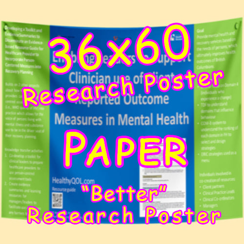 PAPER Research Poster Med. (36x60) - Paper $80/90 (Van)