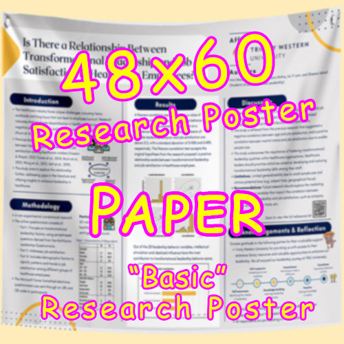 PAPER Research Poster - Large (48x60) - Paper $100/110 (Van)