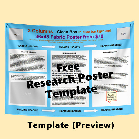 Free Conference Poster Template 36x48-9h (UPENN theme)