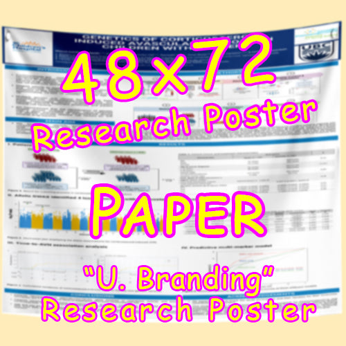 PAPER Research Poster - Large (48x72) - Paper $120/130 (Van)