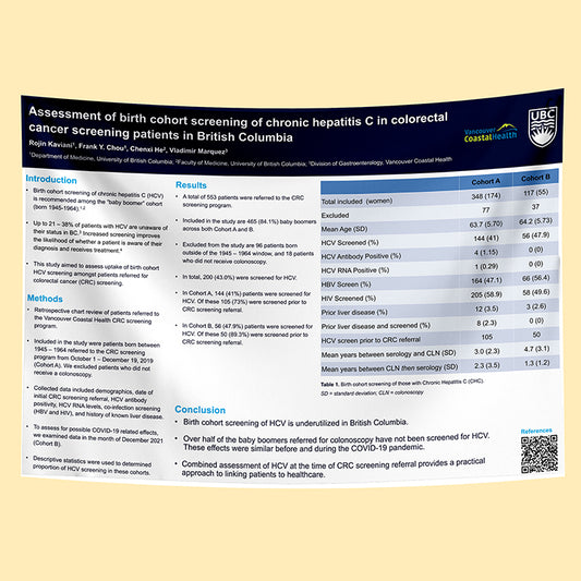 UBC Research Paper & Fabric Poster - $70 (A0-33x47)