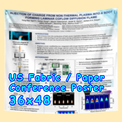 US Scientific Conference Poster, Cheapest US FABRIC / Paper Poster (36x48)