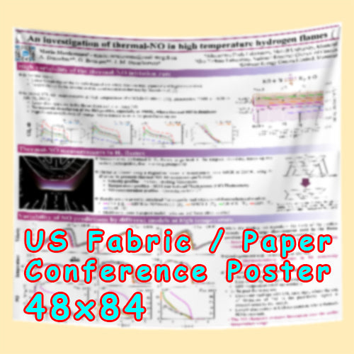 US Scientific Conference Poster, Cheapest US FABRIC / Paper Poster  (48x84)