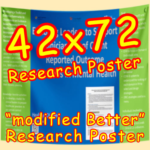 US Fabric / Paper Research Poster (42x72 $85)