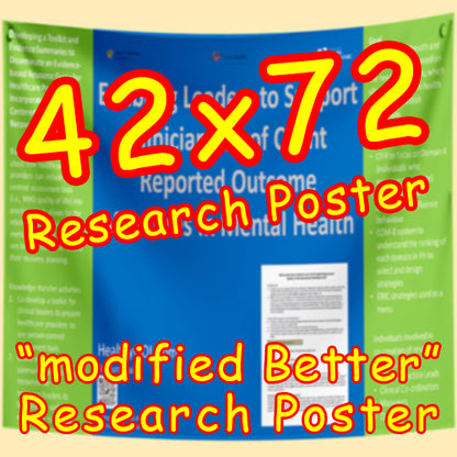 US Fabric / Paper Research Poster (42x72 $85)