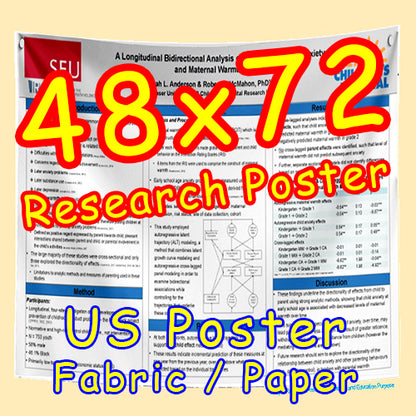 US Fabric / Paper Research Poster (48x72 $85)