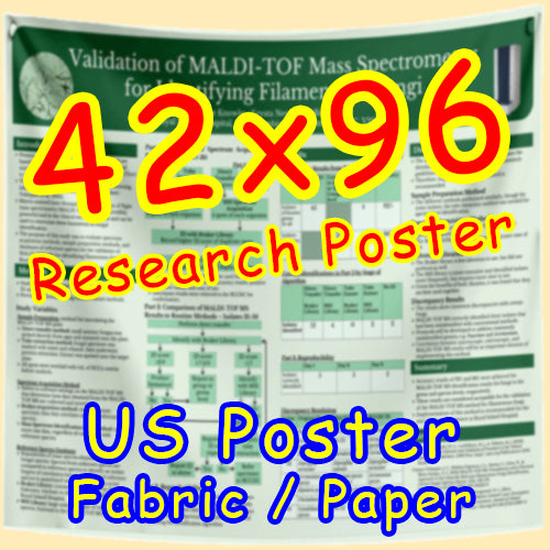 US Fabric / Paper Research Poster (42x96 $115)
