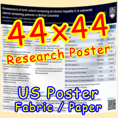 US Fabric / Paper Research Poster (44x44 $55)