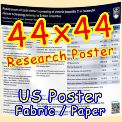 US Fabric / Paper Research Poster (44x44 $55)