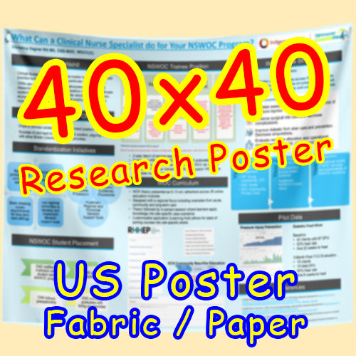 US Fabric / Paper Research Poster (40x40 $55)