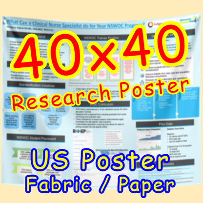 US Fabric / Paper Research Poster (40x40 $55)