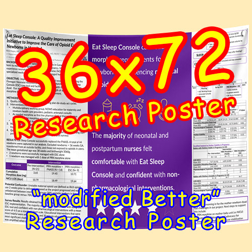 US Fabric / Paper Research Poster (36x72 $85)