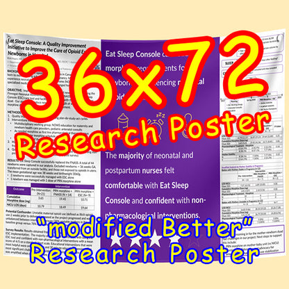 US Fabric / Paper Research Poster (36x72 $85)