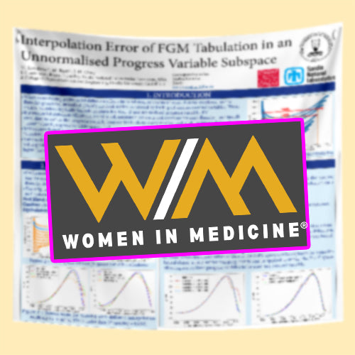 WIM Scientific Conference Poster, Cheapest US Chicago FABRIC / Paper Poster 