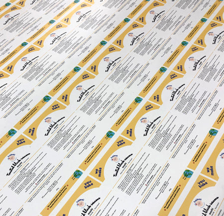 2x3 Sticker Sample Cheapest Sticker Label Printing in Vancouver (2 x 3.5 in / Small Vol ...